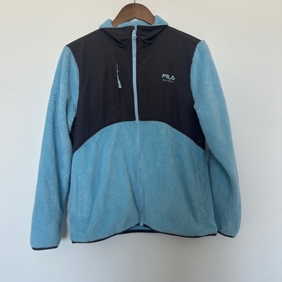 Fila Jackets & Blazers - Fila Sport Full Zip Jacket Blue Gray Fleece Women's Size XL Athletic